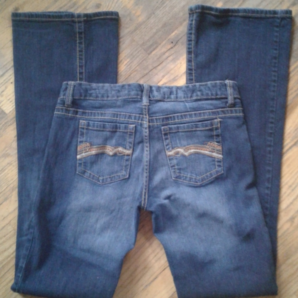 Dark wash bootcut jeans